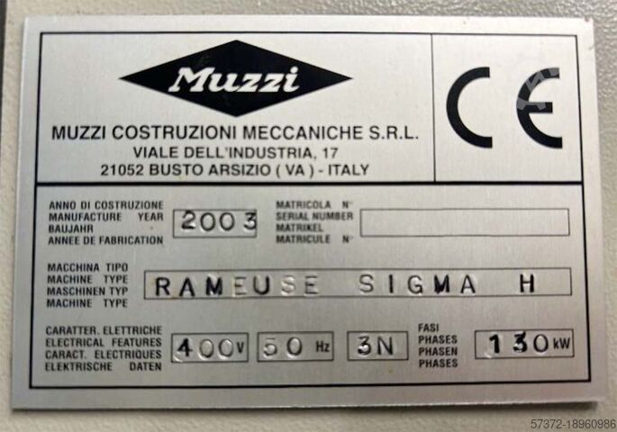 Bilten Muzzi RAMEUSE SIGMA H