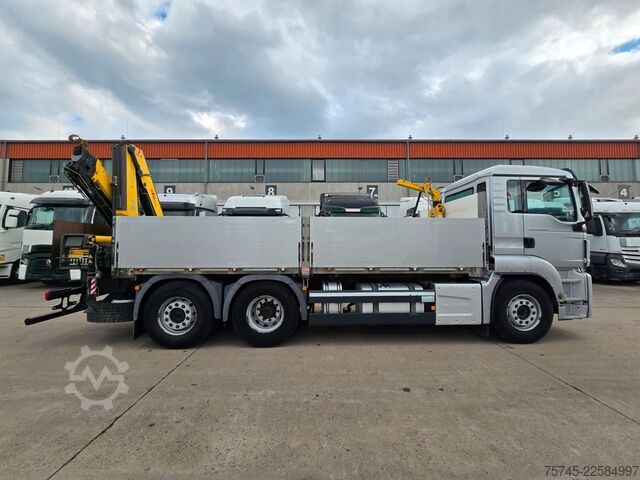 Truck mounted crane MAN TGS 26.360 *  HYVA-KRAN * 19.3M * FERNBEDIENUNG