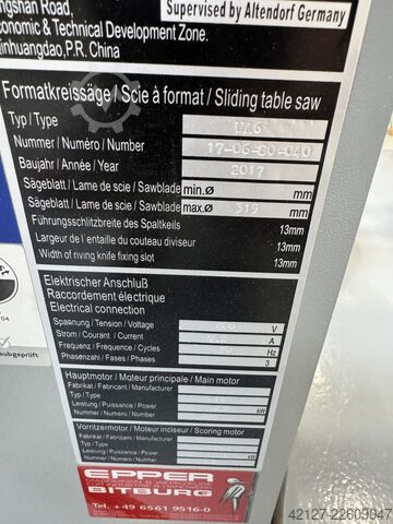 Formátvágó fűrész Altendorf WA 6
