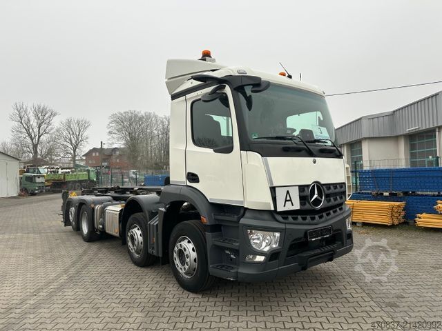 Camion benne à bras amovible MERCEDES-BENZ Arocs 3243 8x2 / M-Tec HLS 20 Silosteller + Funk
