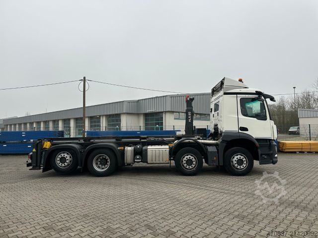 Camion benne à bras amovible MERCEDES-BENZ Arocs 3243 8x2 / M-Tec HLS 20 Silosteller + Funk
