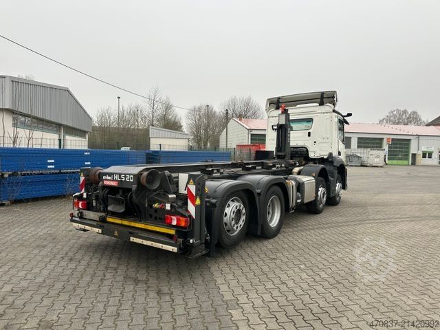 Camion benne à bras amovible MERCEDES-BENZ Arocs 3243 8x2 / M-Tec HLS 20 Silosteller + Funk