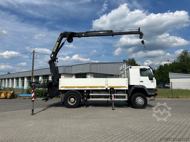 Flatbed truck MAN LE 280 4x4 / Palfinger PK 14600 / Winde / Funk
