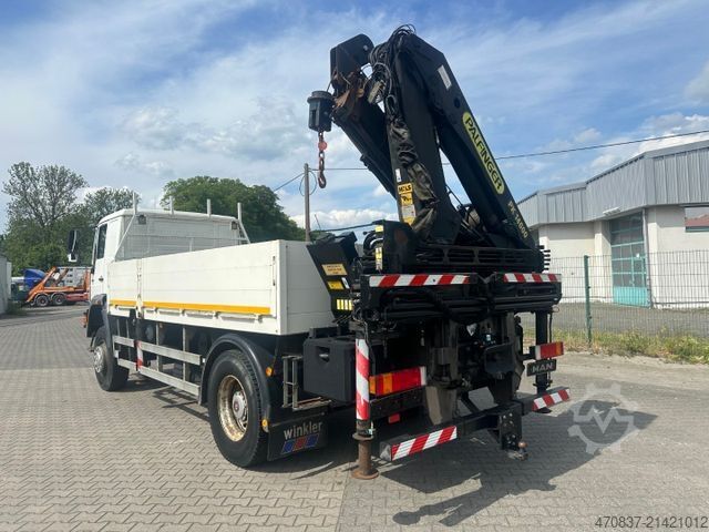 Flatbed truck MAN LE 280 4x4 / Palfinger PK 14600 / Winde / Funk