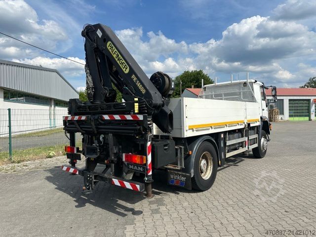 Flatbed truck MAN LE 280 4x4 / Palfinger PK 14600 / Winde / Funk
