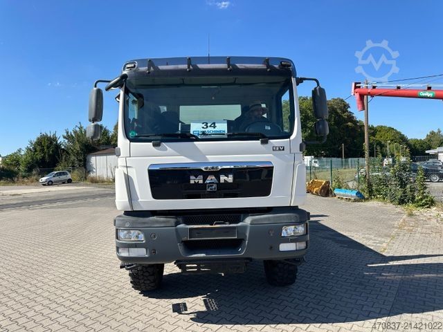 LKW mit Pritsche (offen) MAN TGM 13.250 / 4x4 / Fassi F 95 / Funk / Seilwinde