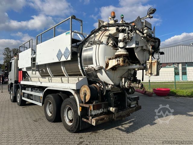 Vakuumtankbil MERCEDES-BENZ Actros 4141 K / 8x4 / KOKS Kombi