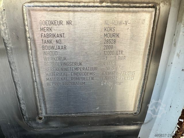 Vakuumtankbil MERCEDES-BENZ Actros 4141 K / 8x4 / KOKS Kombi