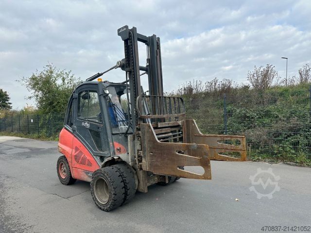 Ön yükleyici forklift LINDE H 40 D -02 / Ballenklammer / Klima