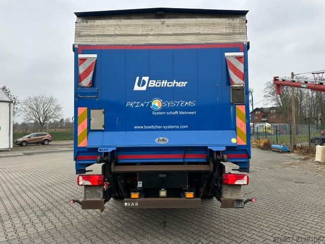 Kamion sa ravnom platformom i ceradom SCANIA G 280 / LBW / Pritsche 7,3 m / 1 x Liege