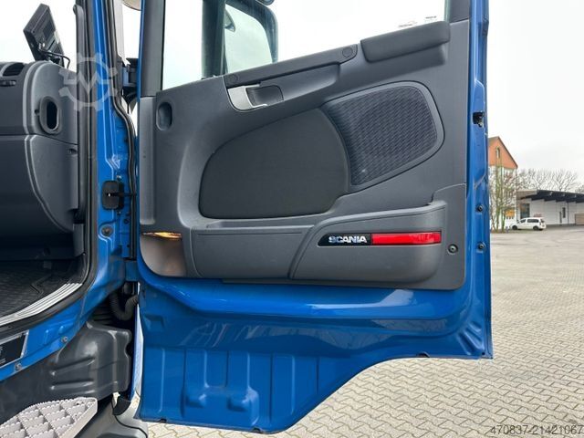 Kamion sa ravnom platformom i ceradom SCANIA G 280 / LBW / Pritsche 7,3 m / 1 x Liege