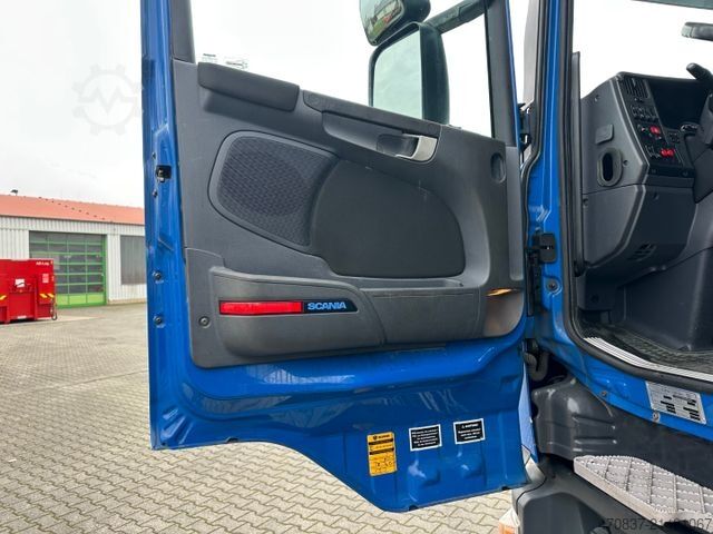 Kamion sa ravnom platformom i ceradom SCANIA G 280 / LBW / Pritsche 7,3 m / 1 x Liege