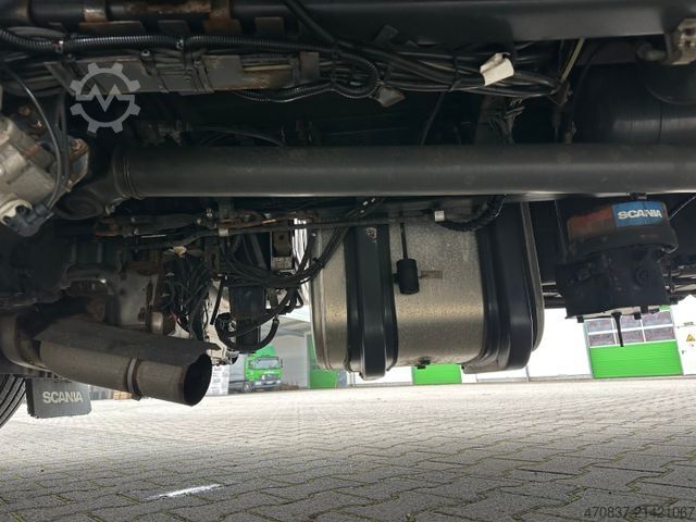 Kamion sa ravnom platformom i ceradom SCANIA G 280 / LBW / Pritsche 7,3 m / 1 x Liege