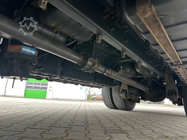 Kamion sa ravnom platformom i ceradom SCANIA G 280 / LBW / Pritsche 7,3 m / 1 x Liege