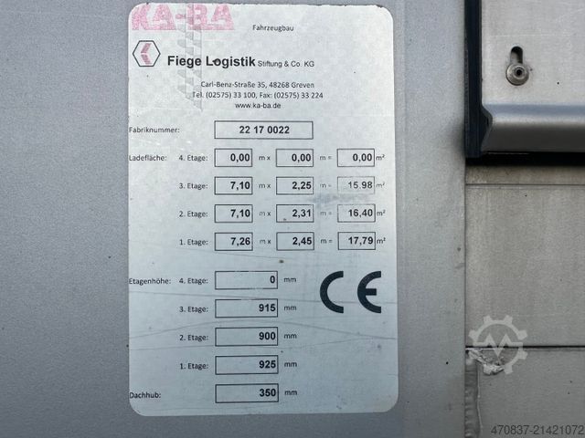 Nákladní vůz pro přepravu dobytka MERCEDES-BENZ Actros 2563 / Kaba 3 x Stock 50 m²