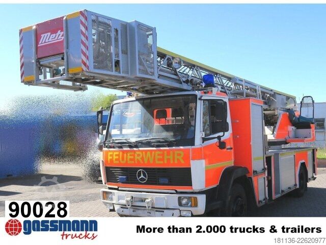 Camião de bombeiros Mercedes-Benz 1524 Metz Drehleiter DLK 23-12, 23 mtr.