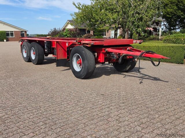 Transport av containrar Pacton 2822 C-2 3 assige pacton container aanhanger me...