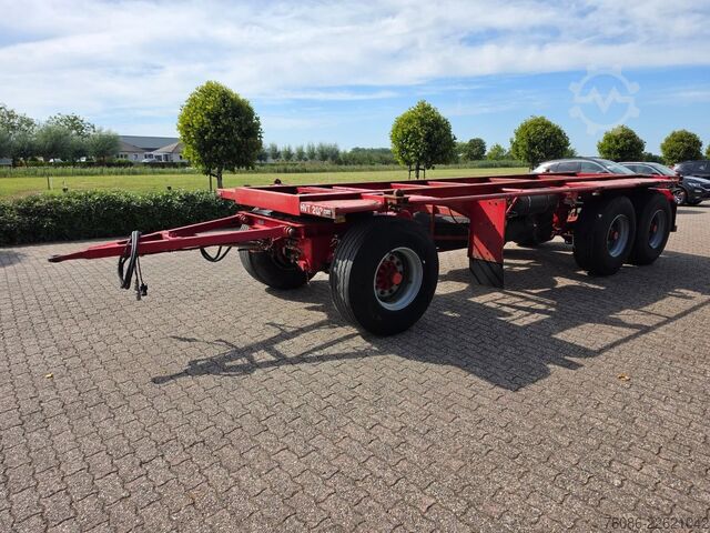 Transport av containrar Pacton 2822 C-2 3 assige pacton container aanhanger me...