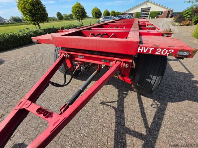 Transport av containrar Pacton 2822 C-2 3 assige pacton container aanhanger me...