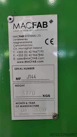 Bálázógép MACFAB Systems Ltd BMF650 Auto HT RAL - MM9.8