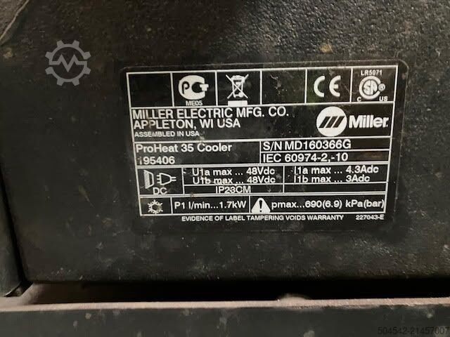 σετ συγκόλλησης Miller Proheat 35 Wassergekühltes Induktionssys