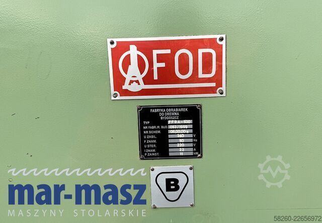 Freză profilatoare pentru profile FOD BYDGOSZCZ* FFBA-500 do sztachet / do zacięć węgłowy
