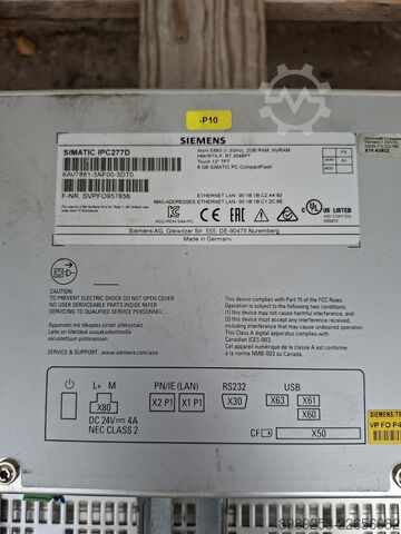 Panou PC SIMATIC Siemens 6AV7881-3AF00-3DT0