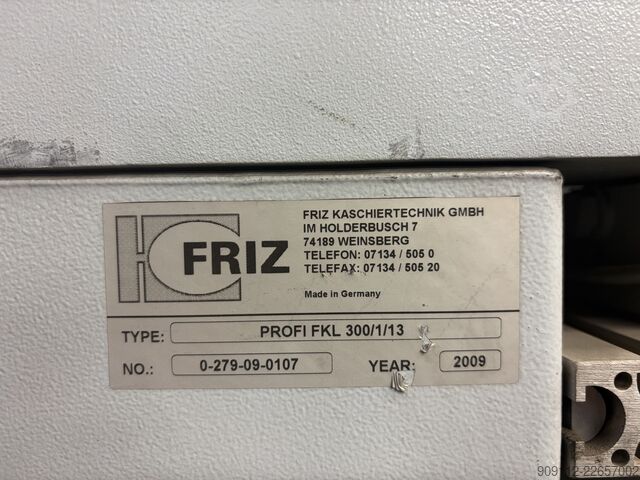 Omsnoerings-/lamineermachines FRIZ Kaschiertechnik GmbH Profiline FLW 300 + FKL 300
