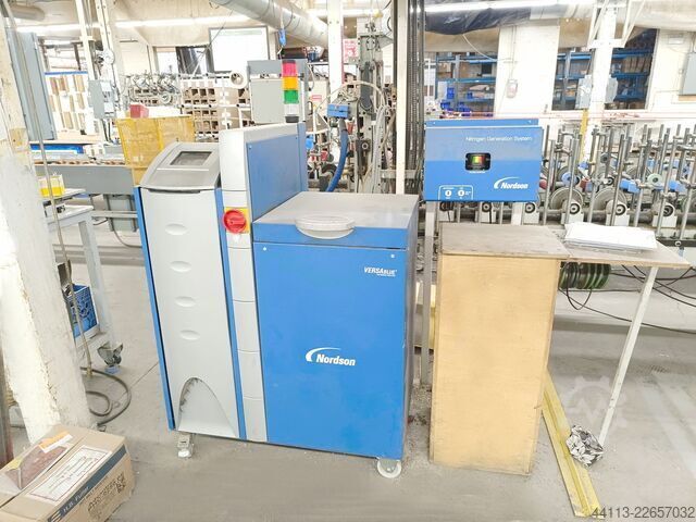 Línea de recubrimiento de perfiles / mar BARBERAN + SCM + DOUCET PUR 31 + SuperSet + MSP
