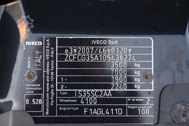 Βαν με ψηλή οροφή Iveco Daily  35 S14 EU6D Automatik Superhochdach Maxi