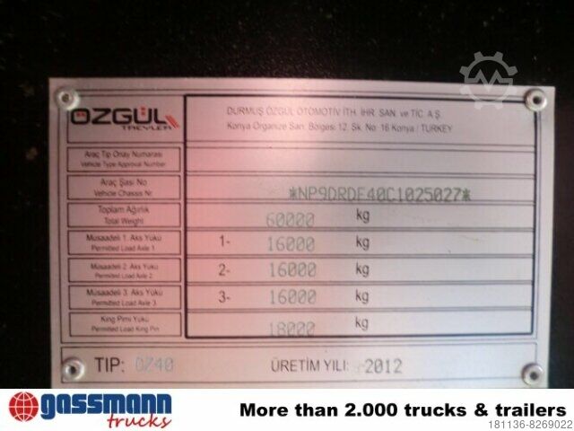 Låglastarsläpvagn Tieflader-Auflieger Länge 13.150mm, verbreiterbar