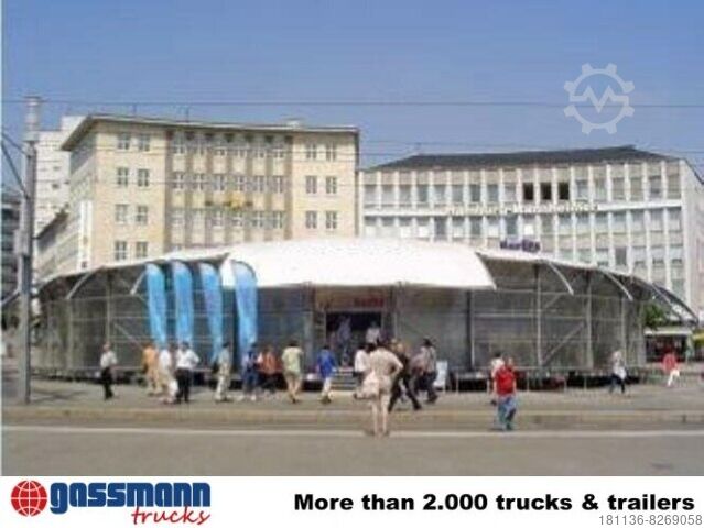 Dobozos félpótkocsi Wille WILLE SAK17 mobile Ausstellungshalle Mega Jumbo