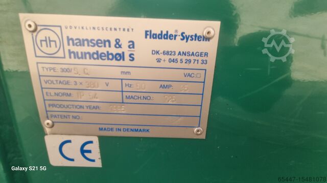 Ara fırça öğütücü Hansen & Hundebol FLADDER 300SC