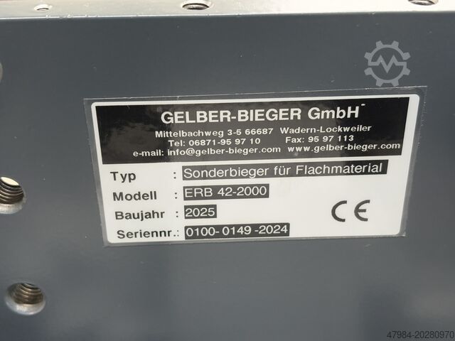 Dornrohrbiegemaschine GELBER-BIEGER ERB 42-2000
