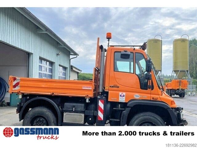 Speciální nákladní automobil Unimog U 400 4x4, Kipper, Kommunalhydraulik, Zapfwelle