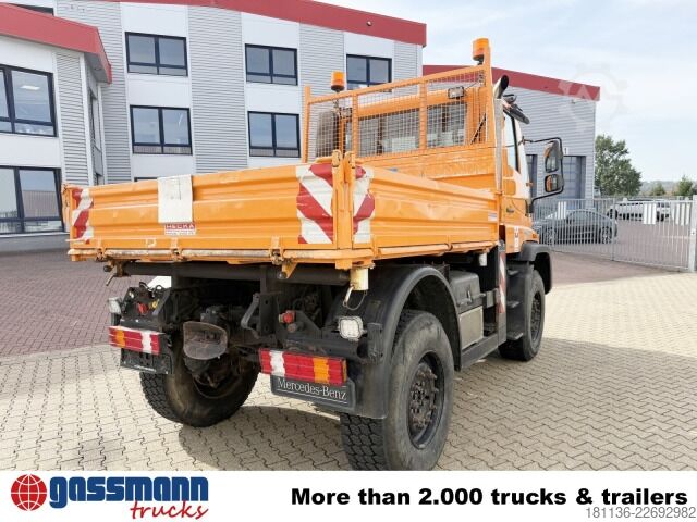 Camion à usage spécial Unimog U 400 4x4, Kipper, Kommunalhydraulik, Zapfwelle