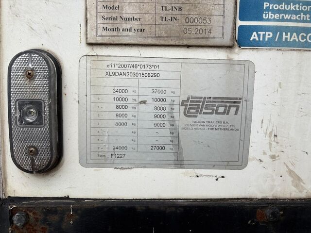 Návěsy BE Talson MEGA + 3 X SAF AS + THERMO KING SLX 300 + HOOGT...
