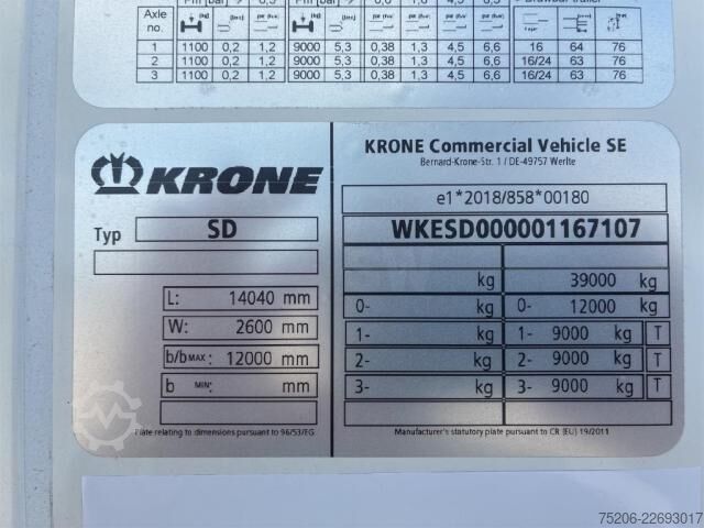 Køletrailer Krone Cool Liner Duoplex Steel Standard