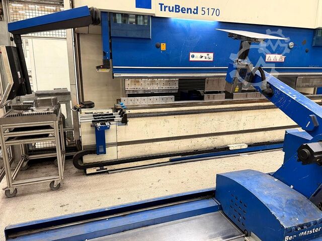 Élhajlító prés + robot Trumpf TruBend 5170 + BendMaster