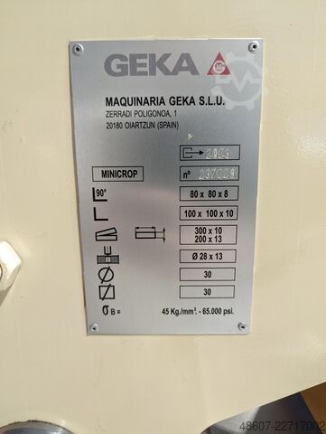 Szelvényacél olló GEKA Minicrop 45