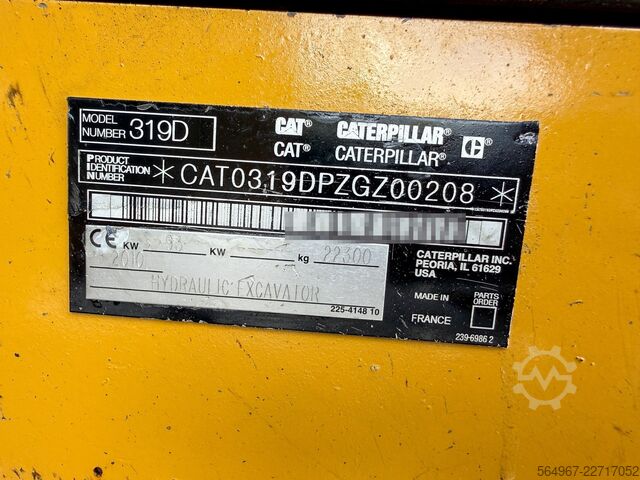 Koparka gąsienicowa Caterpillar 319D OQ80 vollhydr. Klima Kamera
