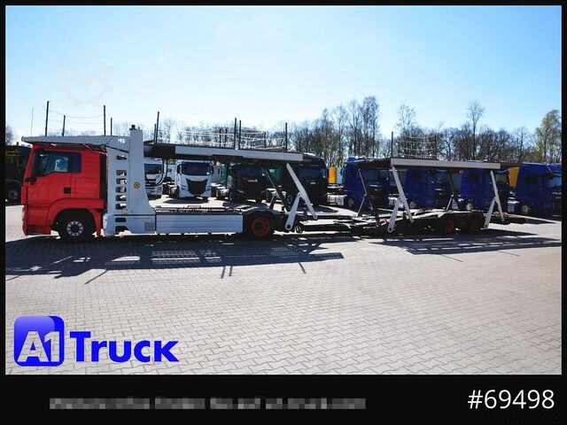 Autószállító teherautó MAN 18.400 TGX, Autotransporter Kässbohrer,