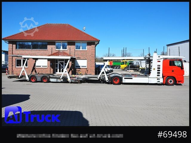 Camion transportator de autoturisme MAN 18.400 TGX, Autotransporter Kässbohrer,