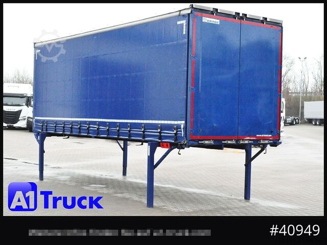 Cserélhető felépítmény platóval és ponyvával KRONE Wechselbrücke 7,45, Code XL, Bordwand, neue Plane