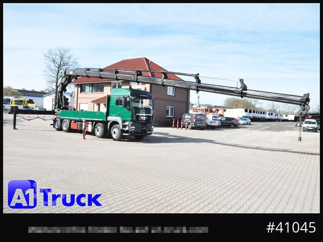 Lastbilmonteret kran MAN TGS 32,480, 8x4, MKG HLK 591 Seilwinde, Funk,
