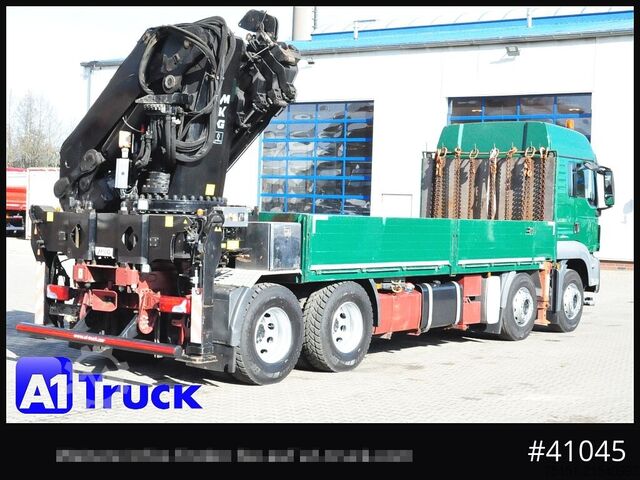 Lastbilmonteret kran MAN TGS 32,480, 8x4, MKG HLK 591 Seilwinde, Funk,