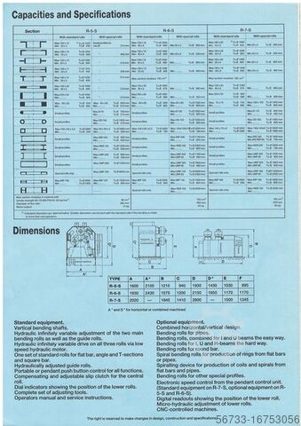 Ring & profiel buigmachine ROUNDO R 6 S