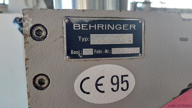 Hydraulic mitre band saw automatic machine BEHRINGER HBP 313 AG