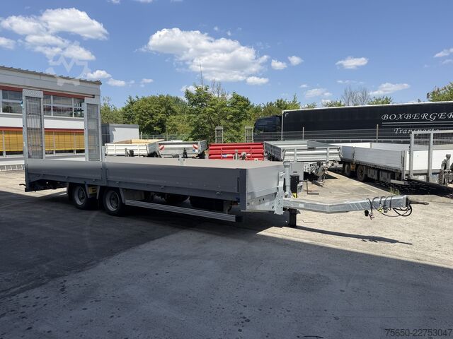 Reboque com plataforma rebaixada Humbaur TBB  14,4 t Tandemtieflader 7,20 m lang, Neuwertig