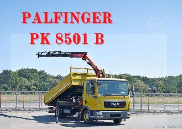 Billenő teherautó MAN TGL 12.220 Kipper 5,05 m + PK 8501 B *TOPZUSTAND